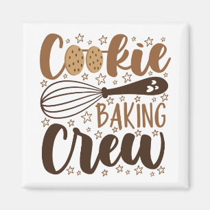 Leuke Cookie Baking Crew Design Magneet