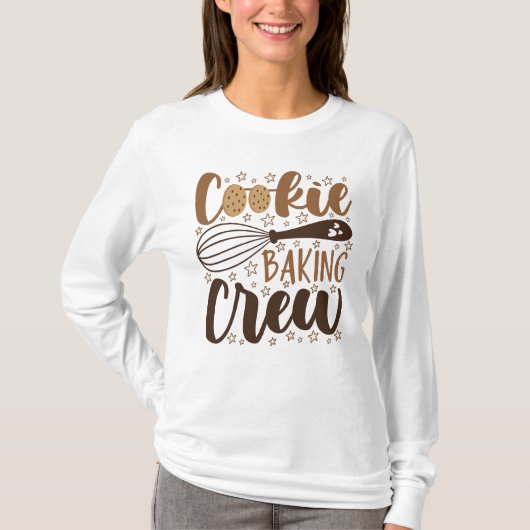 Leuke Cookie Baking Crew Design T-shirt (Voorkant)