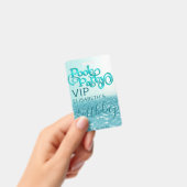 Leuke coole glitter script poolparty VIP Badge (Handheld)