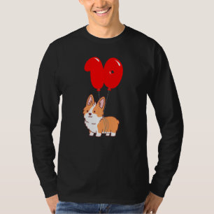 Leuke Corgi Pembroke 10e Verjaardag Kinder Ballon  T-shirt