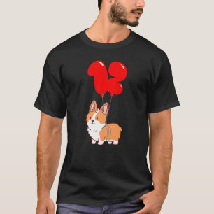 Leuke Corgi Pembroke 12e verjaardag Kinder ballon T-shirt