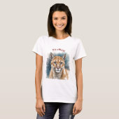 Leuke Cougar Over The Hill Verjaardag Accessoire T-shirt (Voorkant volledig)
