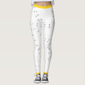 Leuke Crazy Chicken Run! | Gele Pop Chick Print Leggings (Voorkant)