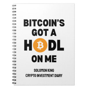 Leuke Crypto BITCOIN HEEFT EEN HOUDGREEP OP MIJ Notitieboek