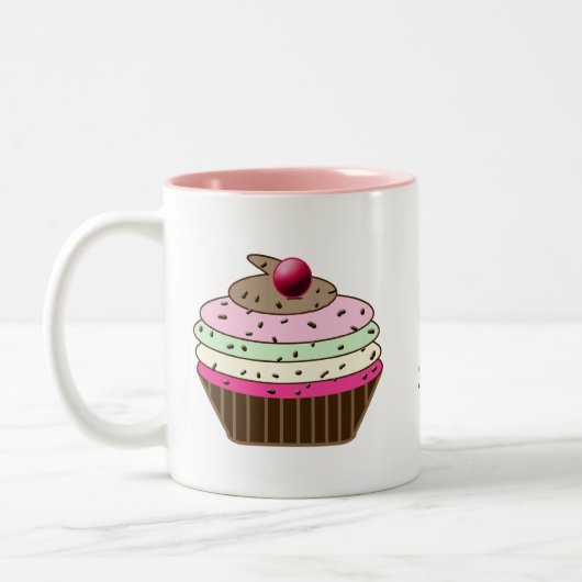 Leuke cupcake aangepaste gepersonaliseerde mokken (Links)