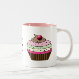 Leuke cupcake aangepaste gepersonaliseerde mokken