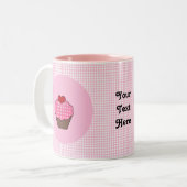 Leuke cupcake aangepaste gepersonaliseerde mokken (Voorkant links)