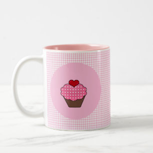 Leuke cupcake aangepaste gepersonaliseerde mokken