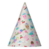 Leuke Cupcake snoepjes Verjaardagsfeestpatroon Feesthoedjes (Links)