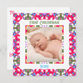 Leuke Custom Holly Jolly Kerstmis Heldere Foto Gif (Voorkant / Achterkant)