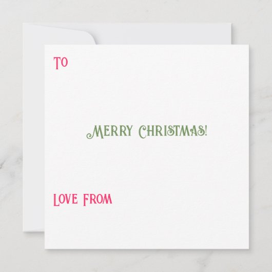 Leuke Custom Holly Jolly Kerstmis Heldere Foto Gif (Achterkant)