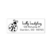 Leuke Custom Ladybug Retouradres Stempel voor Kind (Gestempeld)