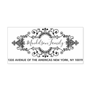 Leuke custom return en zakelijk adres zelfinktende stempel