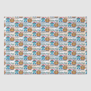 Leuke “Cutie Pies” Schattig Pi-symbool en taart wo Tissuepapier