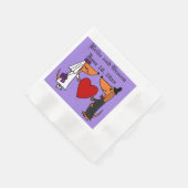 Leuke Dachshund Honden Bruid en bruidegom Trouwkun Servetten (Hoek)