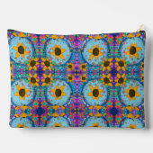 Leuke Daisy Bloemen Patroon Aangepaste Cosmetische Etui (Achterkant)