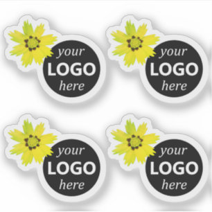 Leuke Daisy Flowers Groene Pic Logo Afbeelding Sja Sticker