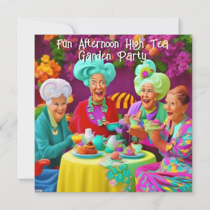 Leuke dames middag high tea tuinfeest 4 kaart