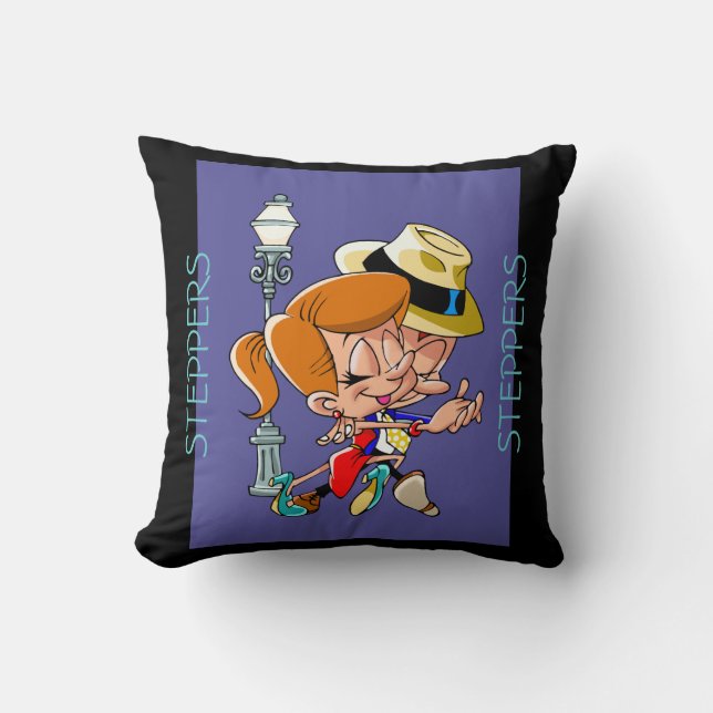 Leuke DANS-cartoonkoppel Swingdansen Kussen (Voorkant)
