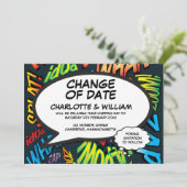Leuke datumwijziging Uitgesteld Save The Date (Staand voorkant)