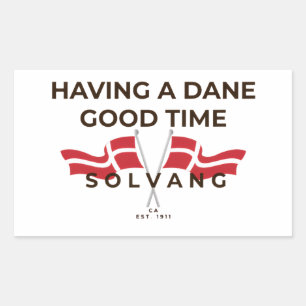Leuke Deense mok Rechthoekige Sticker