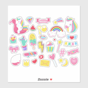 Leuke Design Bundel Eenhoorn Meisjes Fairy Sticker