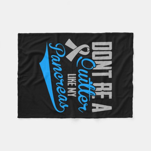 Leuke diabetes - wees geen stiller zoals mijn alvl fleece deken (Voorkant (Horizontaal))