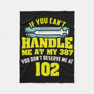 Leuke diabetische quote als je me diabetes niet aa fleece deken