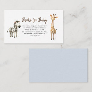Leuke Dieren Baby Boy Douche Boek Aanvraag Informatiekaartje