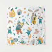 Leuke Dieren Band Wandkleed (Voorkant)