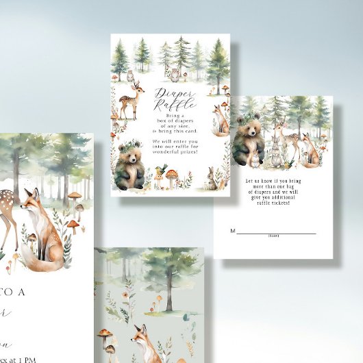 Leuke Dieren Bos Bosland Beer Luier Raffle Informatiekaartje