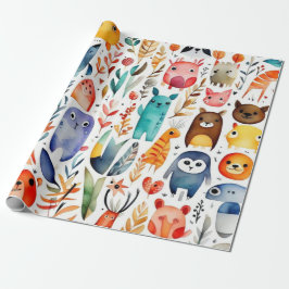 Leuke dieren cadeau ideeën Wrapping Paper Cadeaupapier