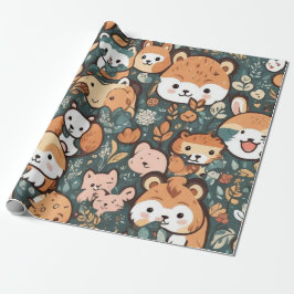 Leuke dieren cadeau ideeën Wrapping Paper Cadeaupapier