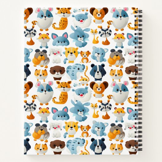 Leuke dieren in aangepaste naam | Plezier Notitieboek (Achterkant)