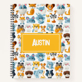 Leuke dieren in aangepaste naam | Plezier Notitieboek (Voorkant)