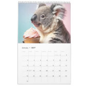 Leuke dieren met eten 2025 kalender (Jan 2027)