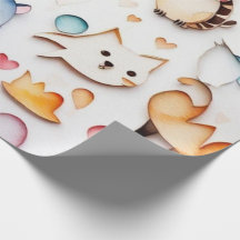 Leuke dieren mooie Wrapping Papier
