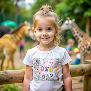 Leuke Dieren Safari Wild Een Verjaardagsfeest