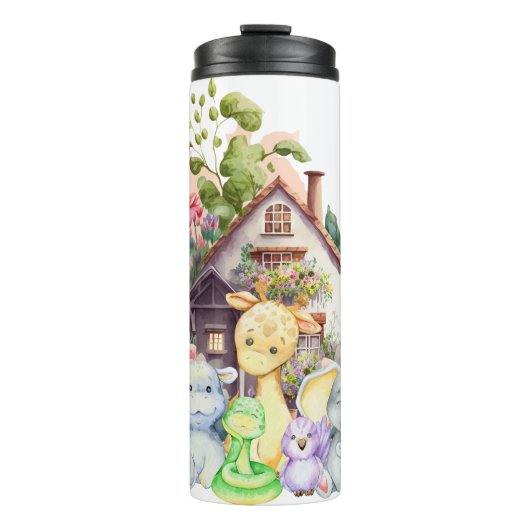 Leuke Dieren Thermische Tumbler Thermosbeker (Voorkant)