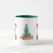 Leuke dieren winter Beer kerstboom Mok (Midden)