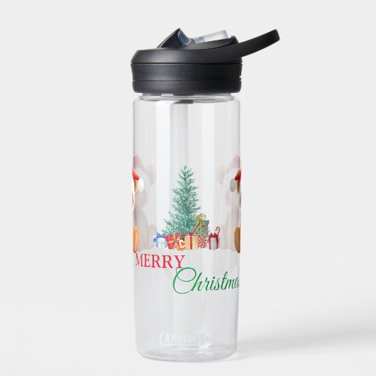 Leuke dieren winter Beer kerstboom Waterfles (Links)