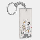 Leuke dierenliefhebber cadeau sleutelhanger (Voorkant Links)
