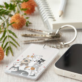 Leuke dierenliefhebber cadeau sleutelhanger (Voorkant Rechts)