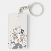 Leuke dierenliefhebber cadeau sleutelhanger (achterkant)
