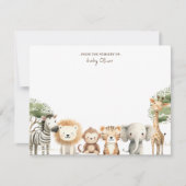 Leuke Dierensafari Van de kwekerij van Bedankkaart (Voorkant)