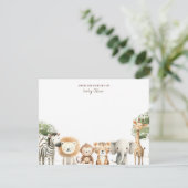 Leuke Dierensafari Van de kwekerij van Bedankkaart (Staand voorkant)