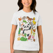 Leuke dierenvrienden – Kinder leuke T-shirt (Voorkant)
