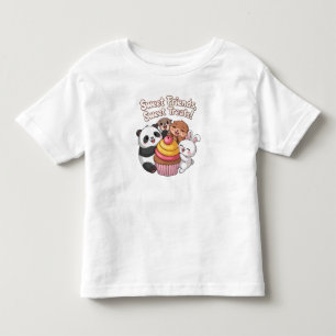 Leuke dierenvrienden met cupcake - Sweet Treats Ka Kinder Shirts