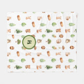 Leuke Dierlijke Bos Bosland Kinder Fleece Deken (Voorkant (Horizontaal))