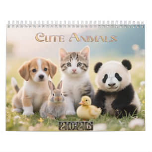 Leuke dierlijke momenten - een jaar van Schattige Kalender